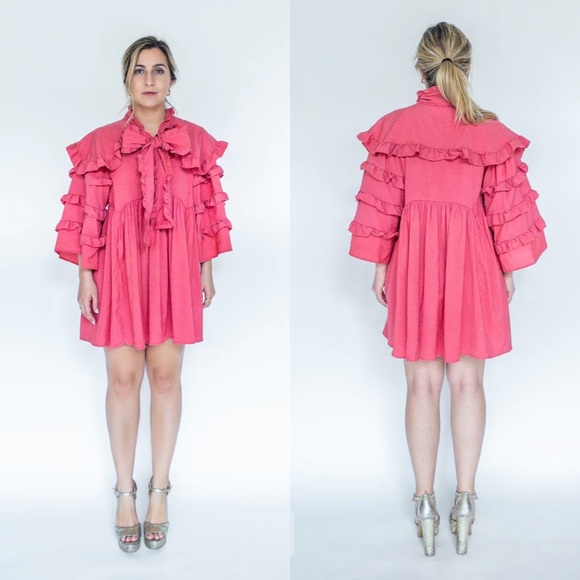 Sister Jane Dresses & Skirts - Sister Jane Scarlett Ruffled Babydoll Dress XS Extra Small